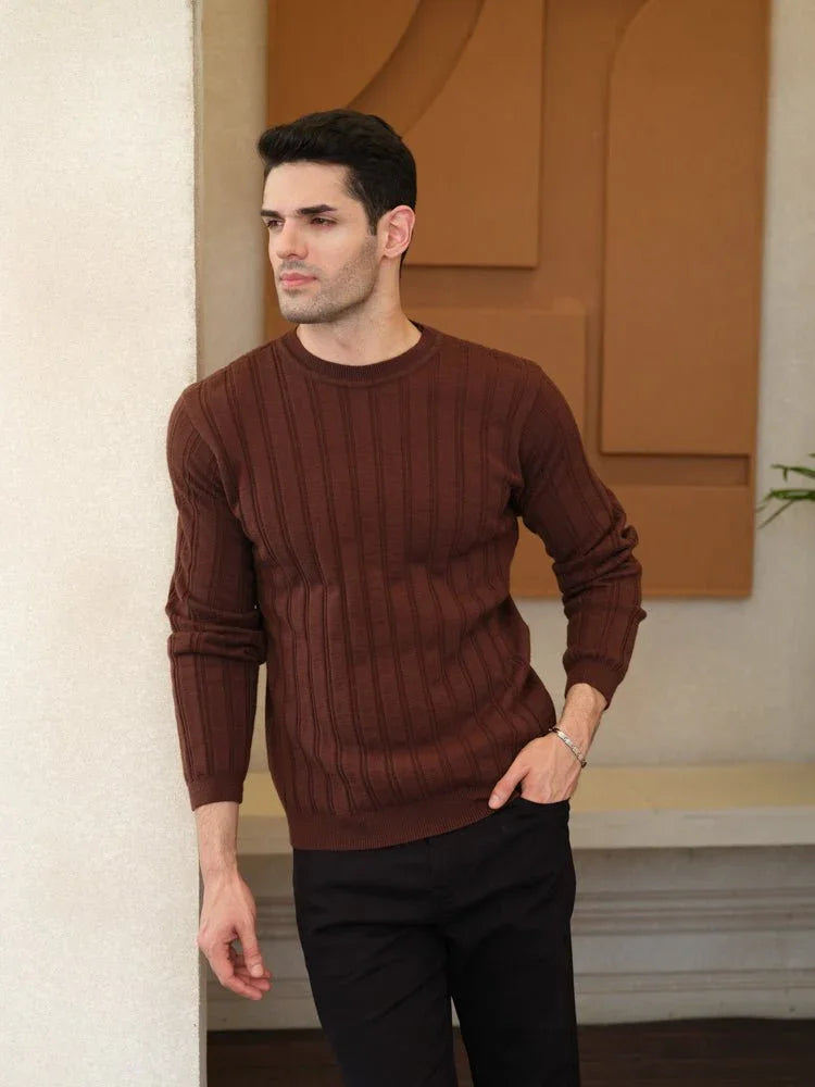 Textured Knit Sweater - Aurorafits Official