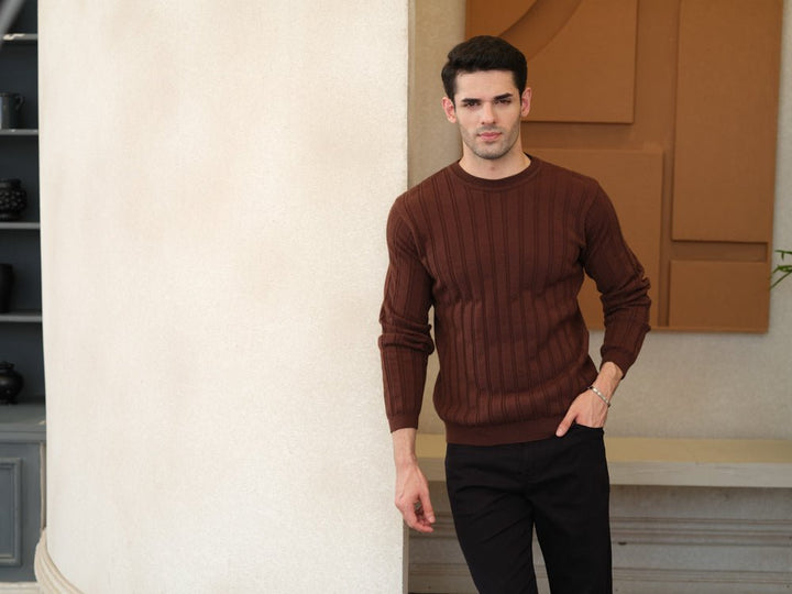Textured Knit Sweater - Aurorafits Official