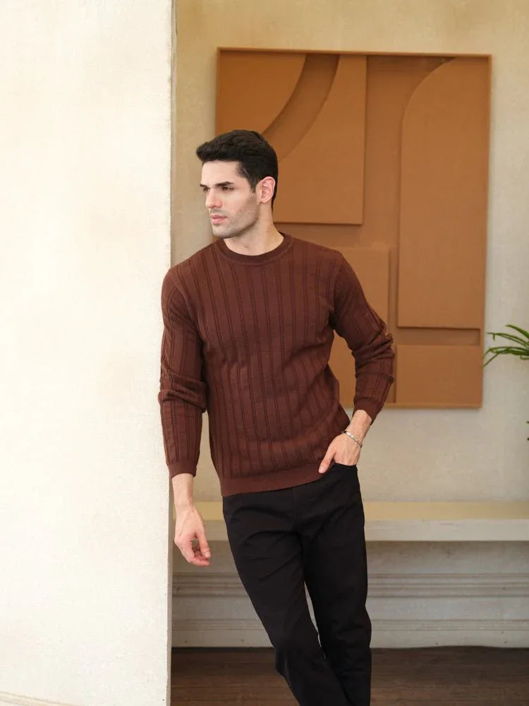 Textured Knit Sweater - Aurorafits Official
