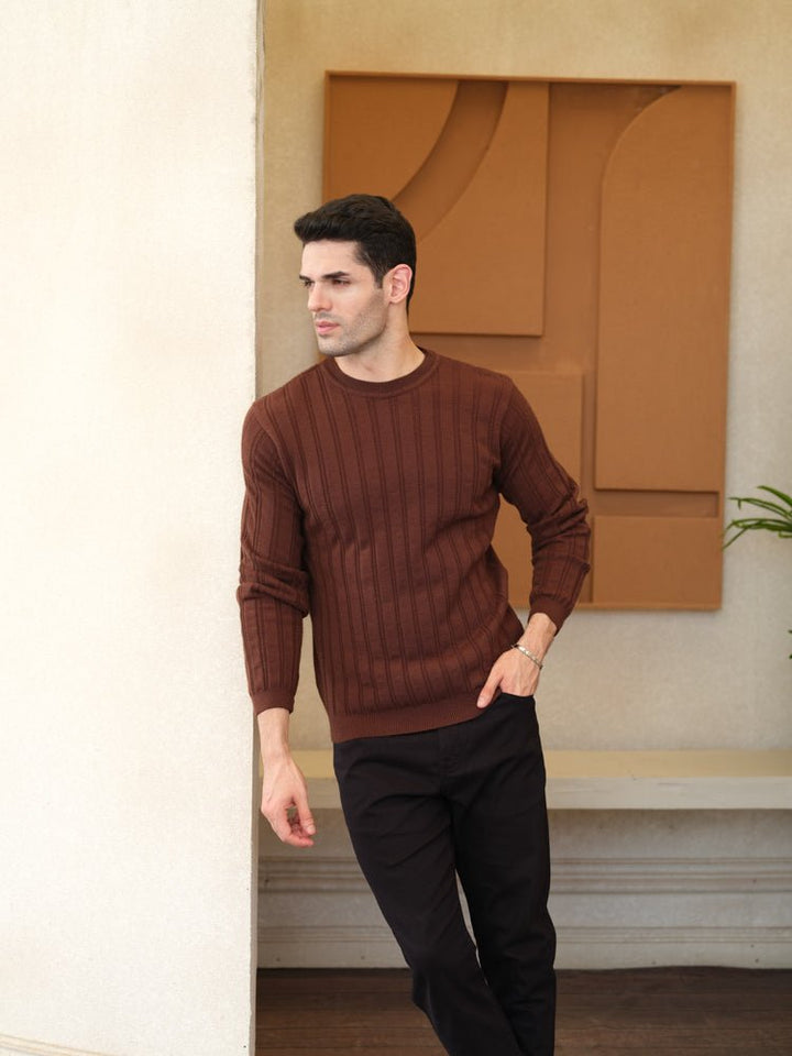 Textured Knit Sweater - Aurorafits Official