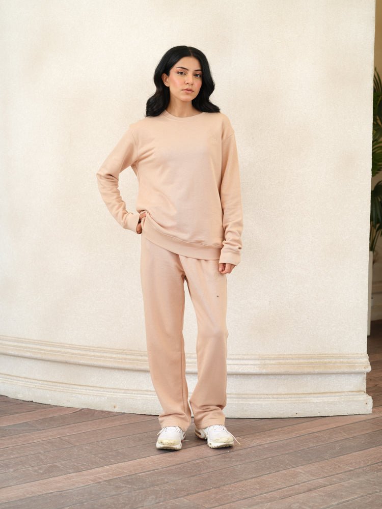 Women Terry Crew Sweatshirt - Aurorafits Official