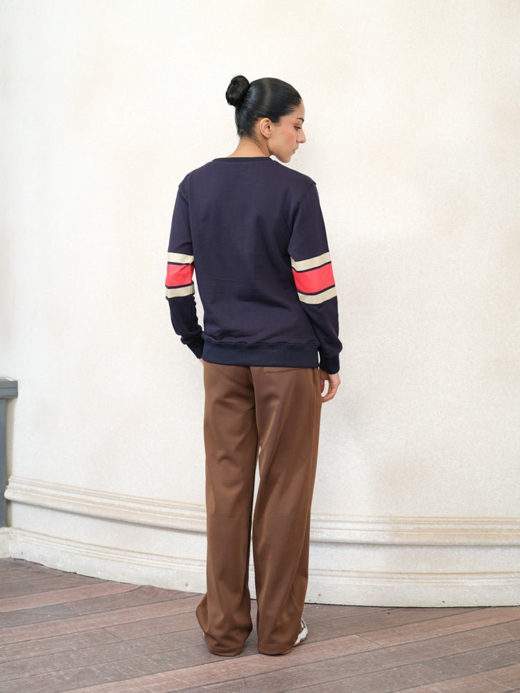 Women Contrast Terry Sweatshirt - Aurorafits Official