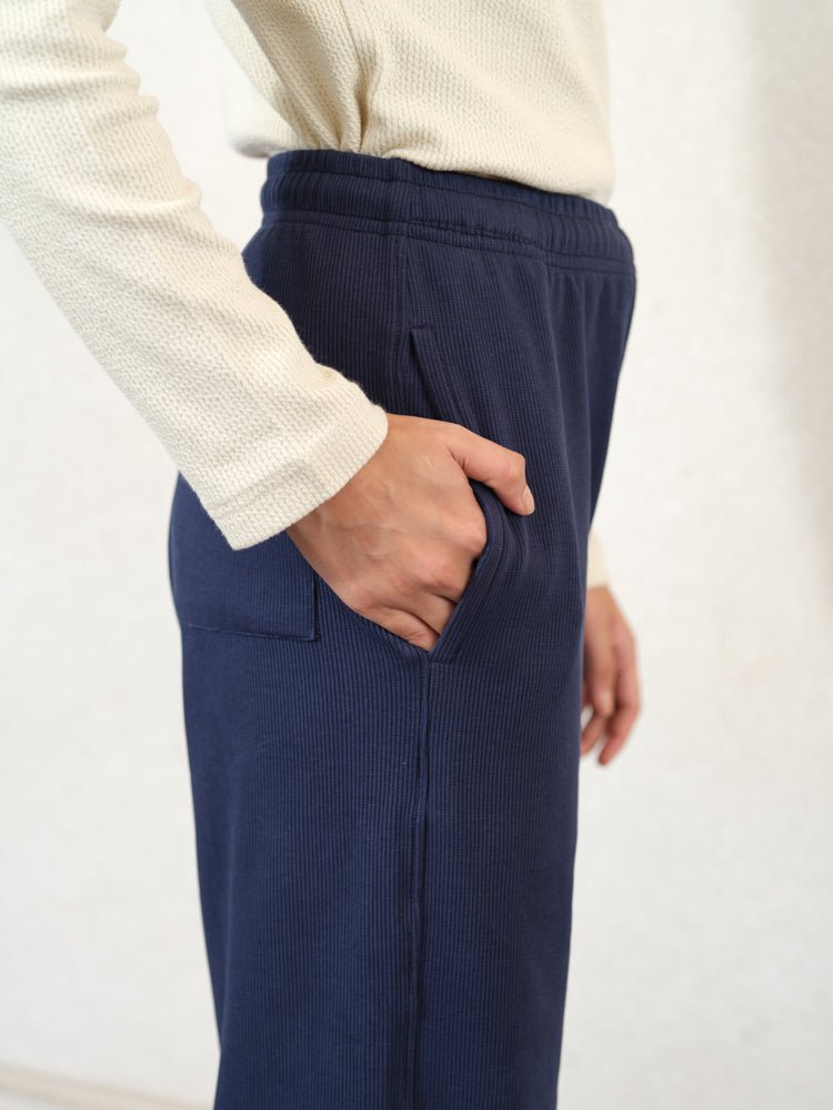 Women Textured Wide Leg Pants - Aurorafits Official