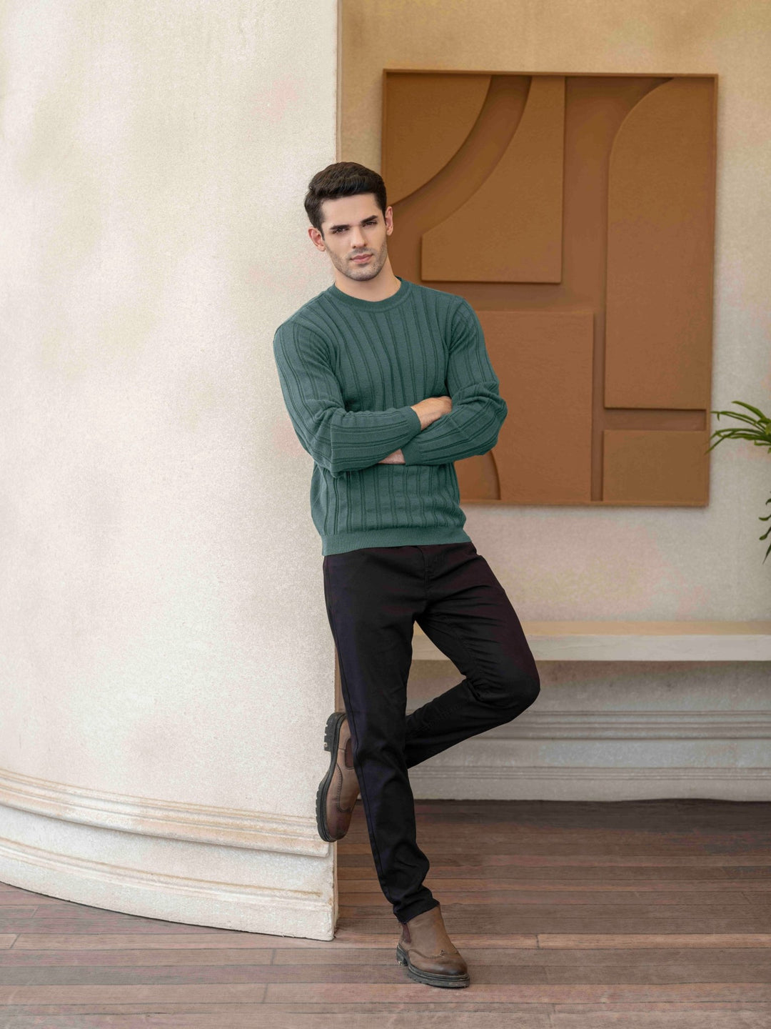 Textured Knit Sweater - Aurorafits Official