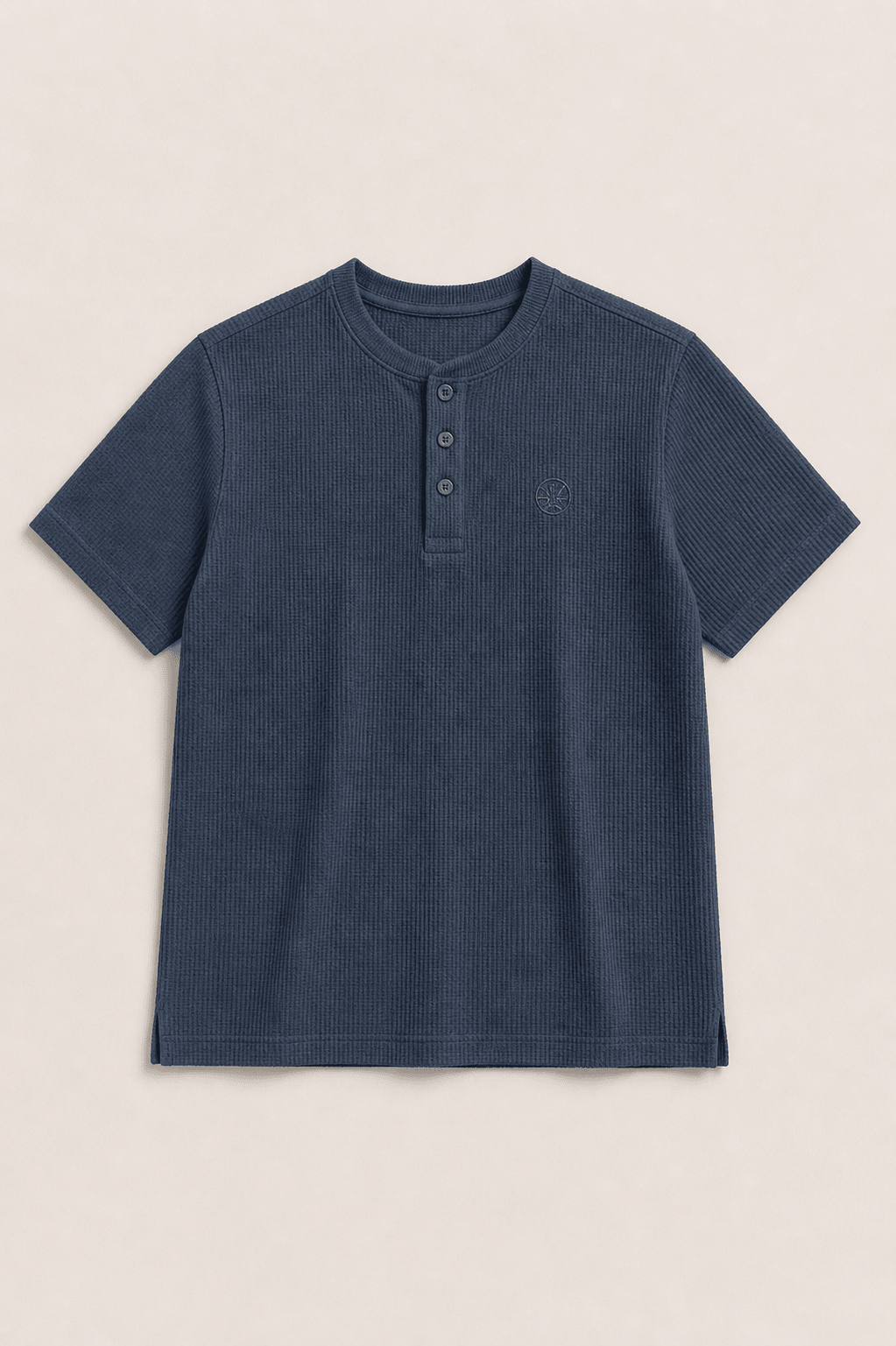 Textured Henley Tee - Aurorafits Official