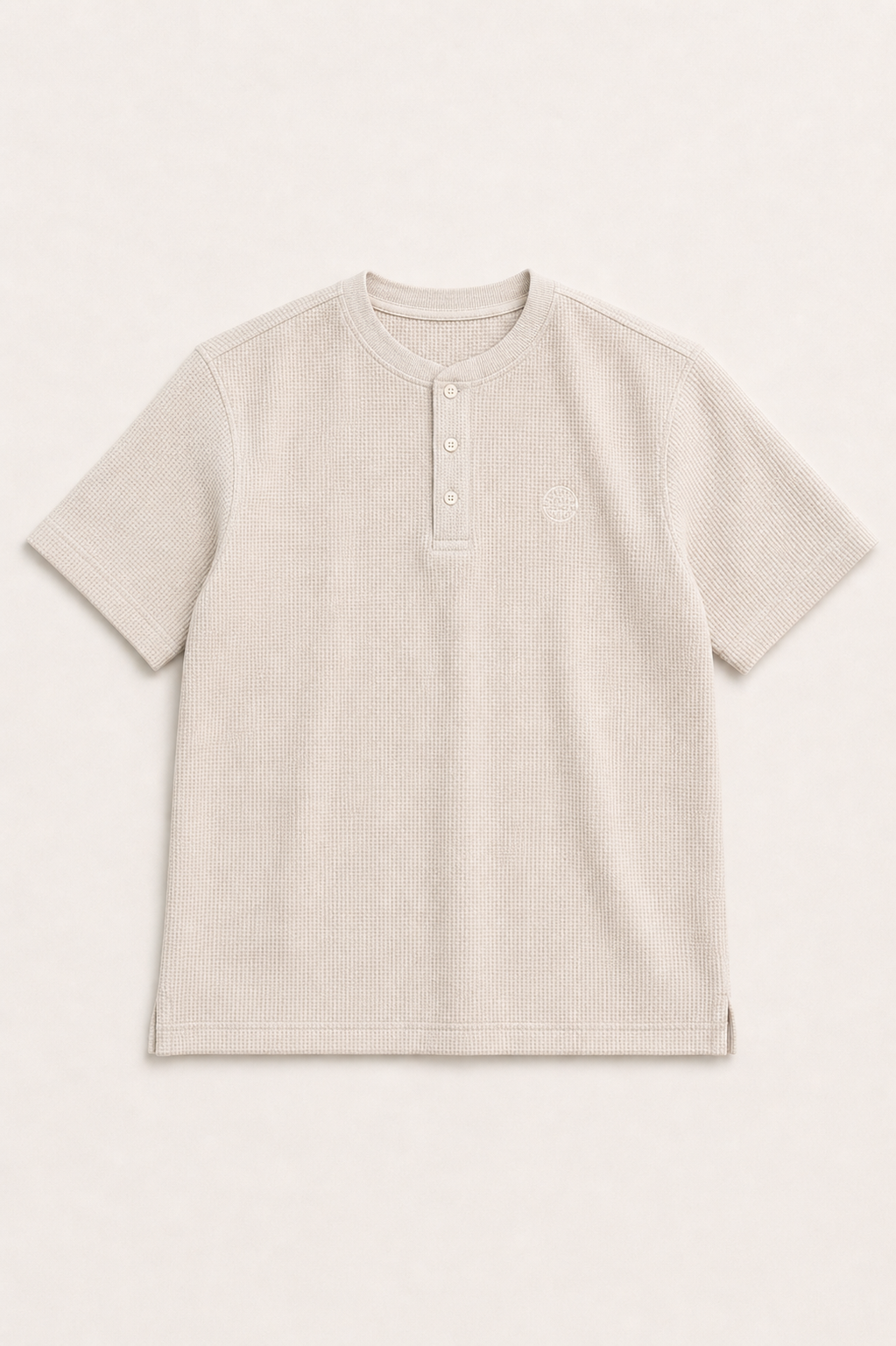 Textured Henley Tee