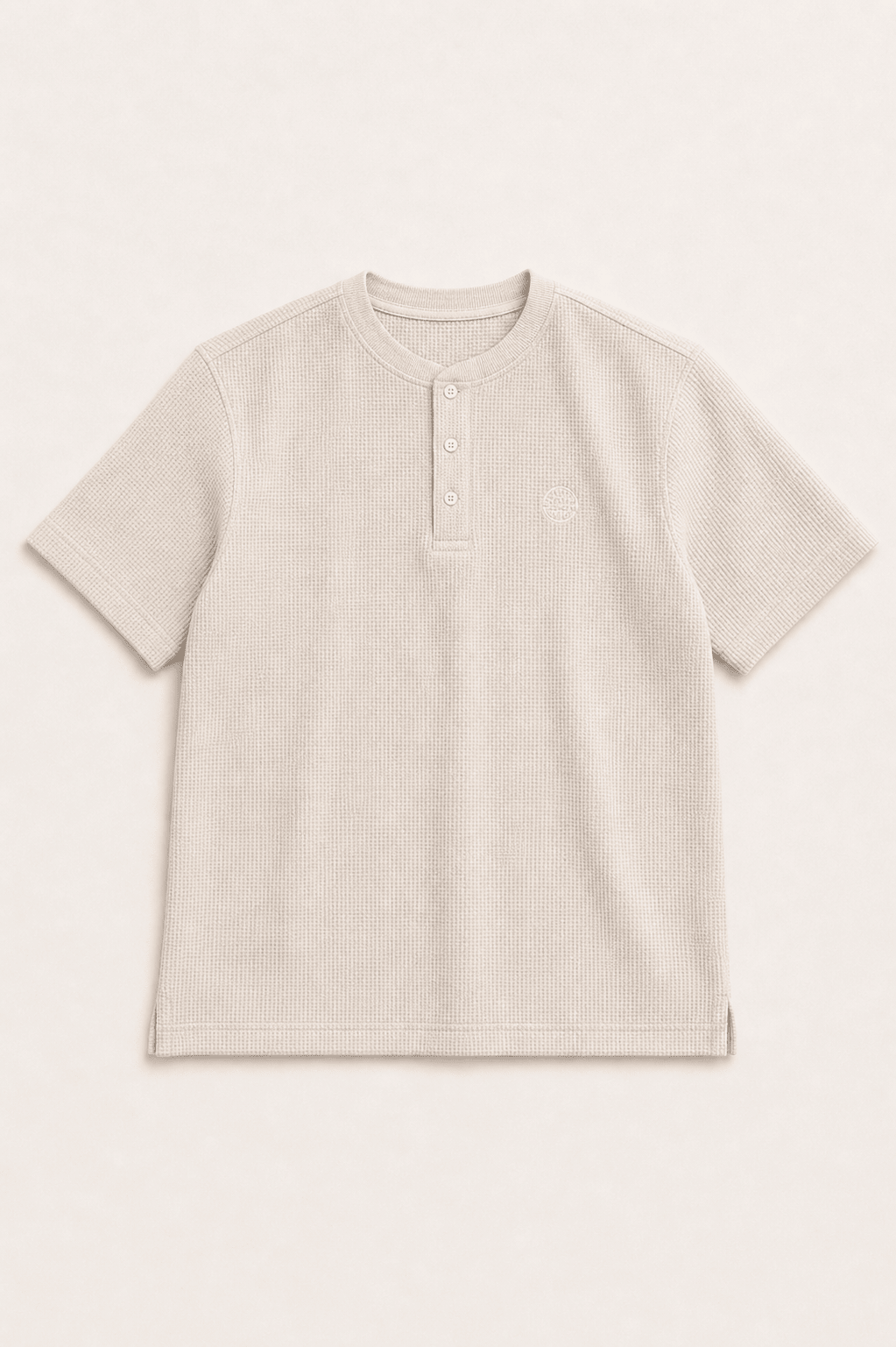 Textured Henley Tee - Aurorafits Official