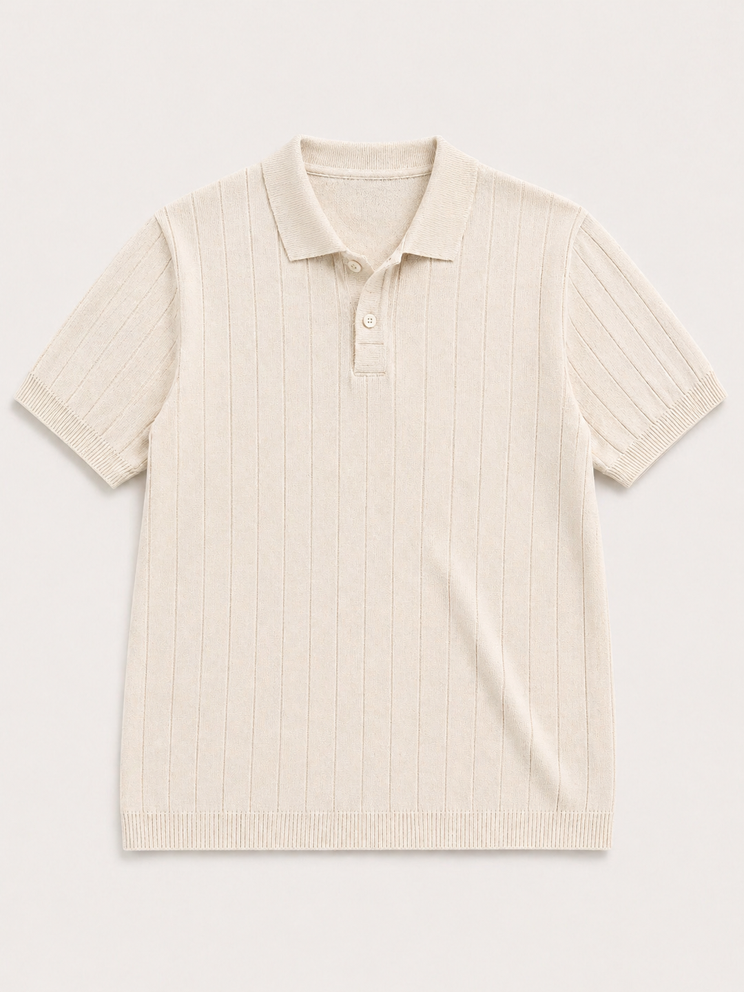 Linear Knit Polo