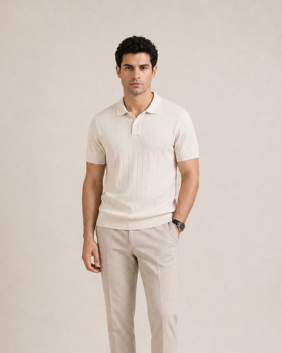 Linear Knit Polo - Aurorafits Official
