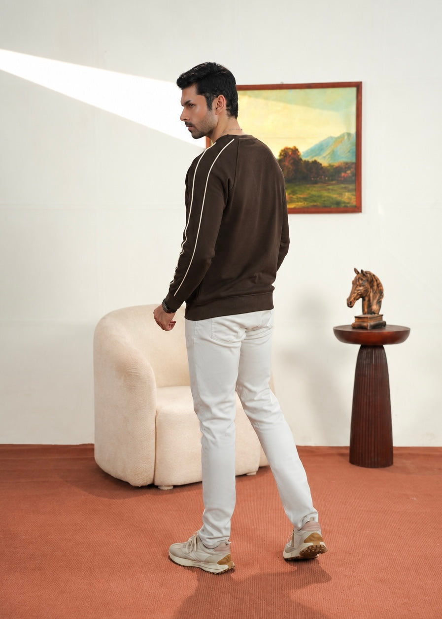 Contrast Trim Sweatshirt