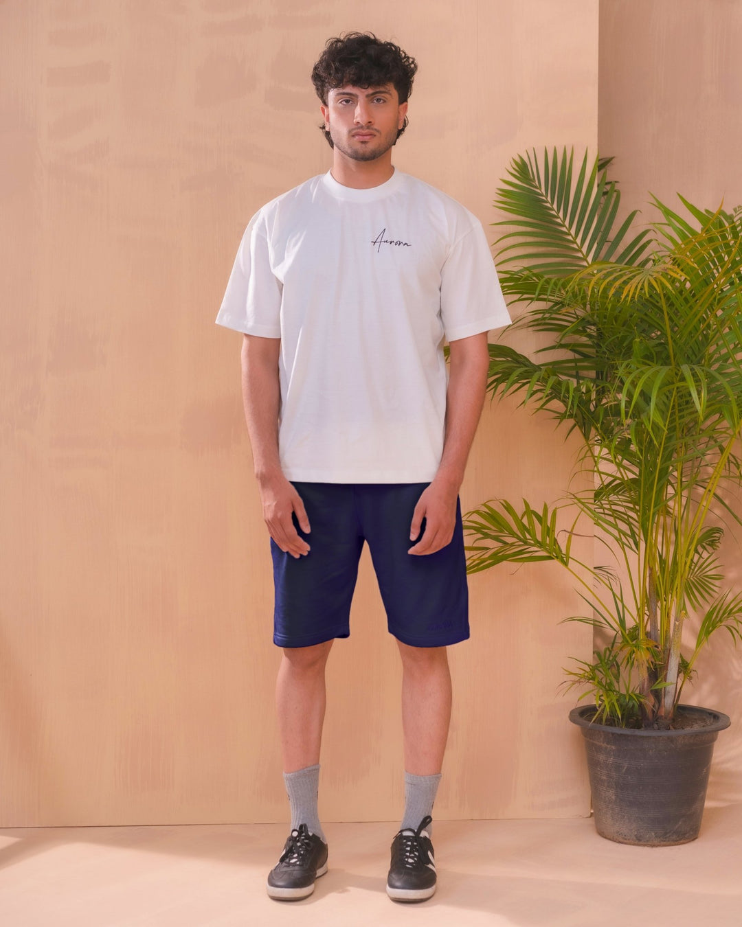 Navy BlueTerry Lounge Shorts - Aurorafitsofficial
