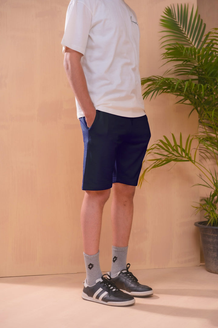 Navy BlueTerry Lounge Shorts - Aurorafitsofficial