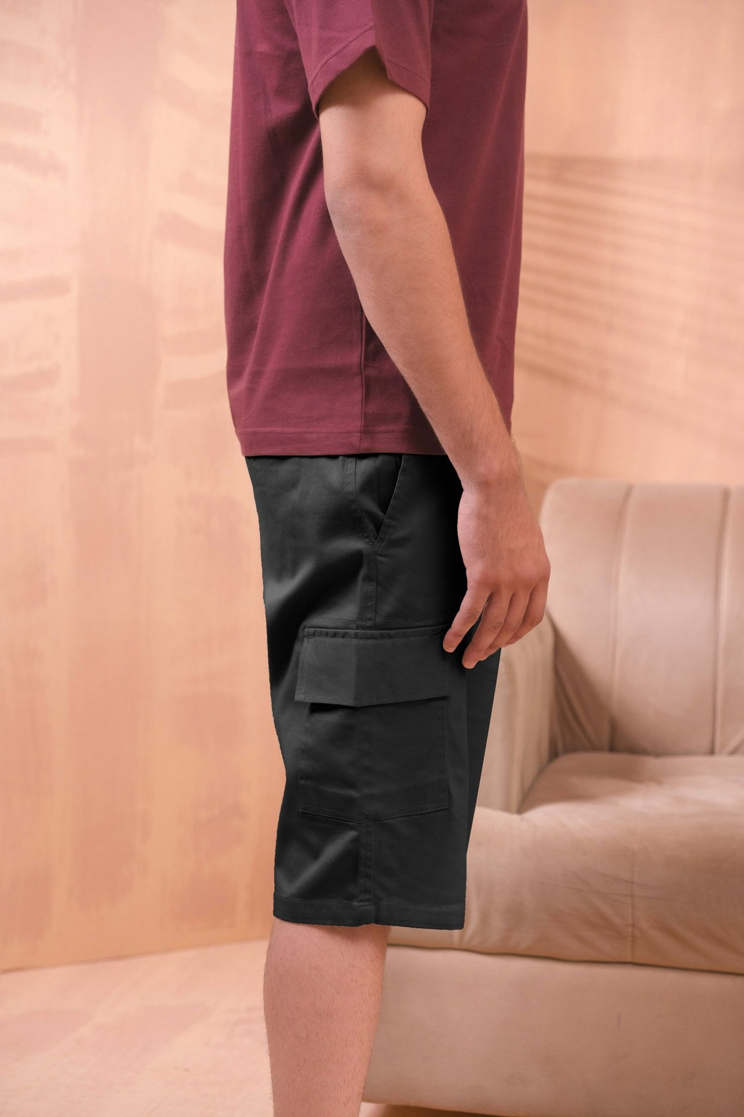 Black Cargo Shorts - Aurorafitsofficial