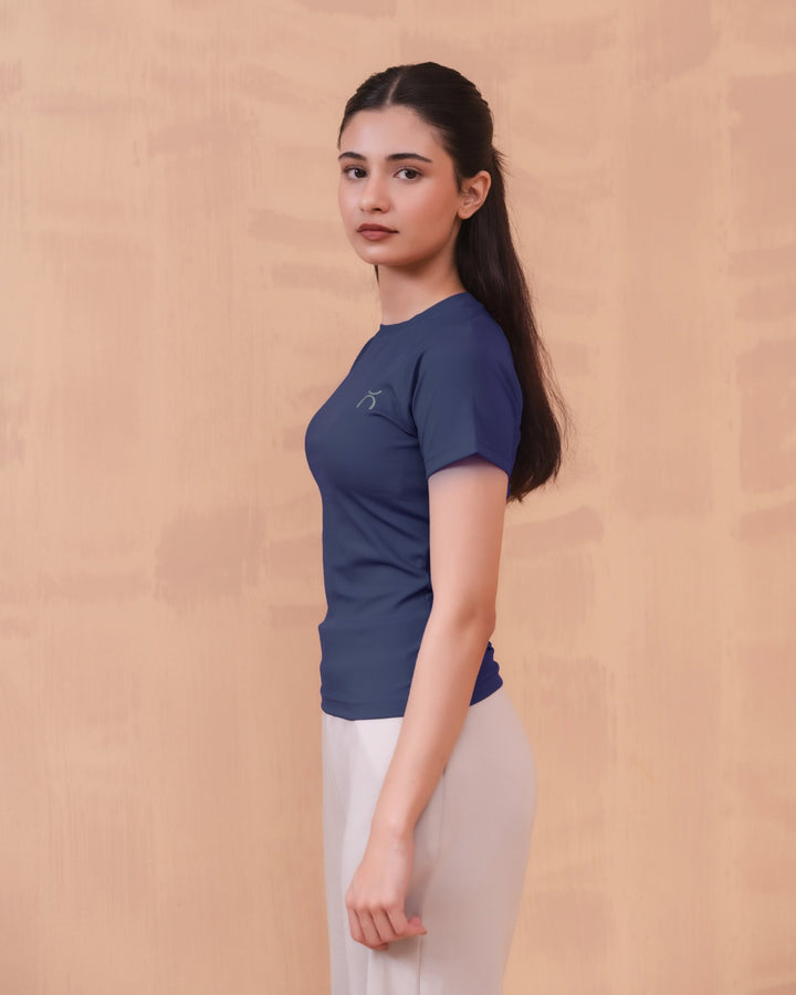 Active Flex Tee - Aurorafitsofficial #color_navy-blue