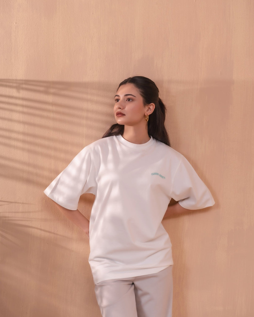 White Everyday Graphic Tee - Aurorafits Official