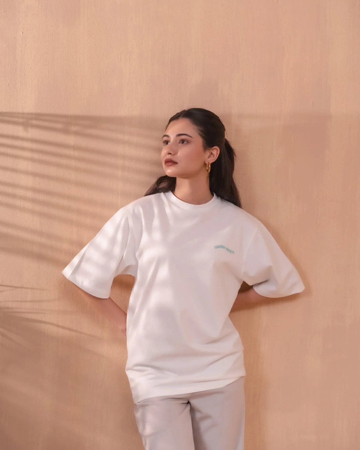 White Everyday Graphic Tee - Aurorafits Official