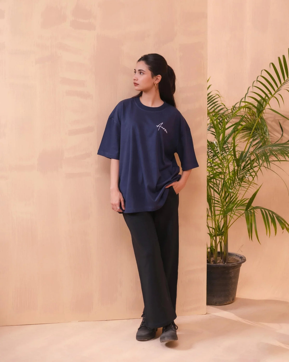 Oversized Signature Tee - Aurorafitsofficial