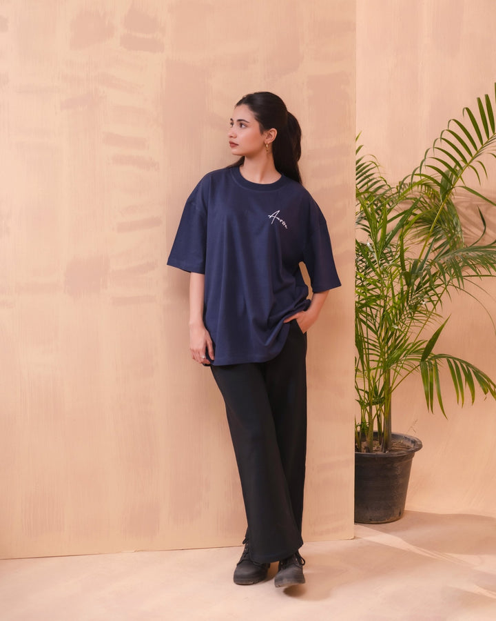 Oversized Signature Tee - Aurorafitsofficial