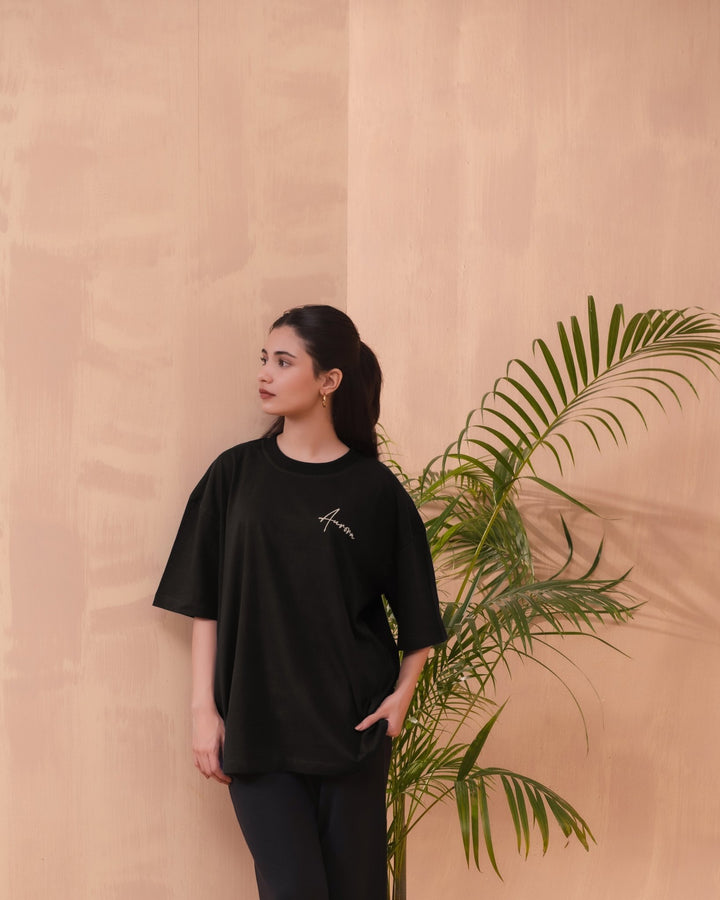 Oversized Signature Tee - Aurorafitsofficial