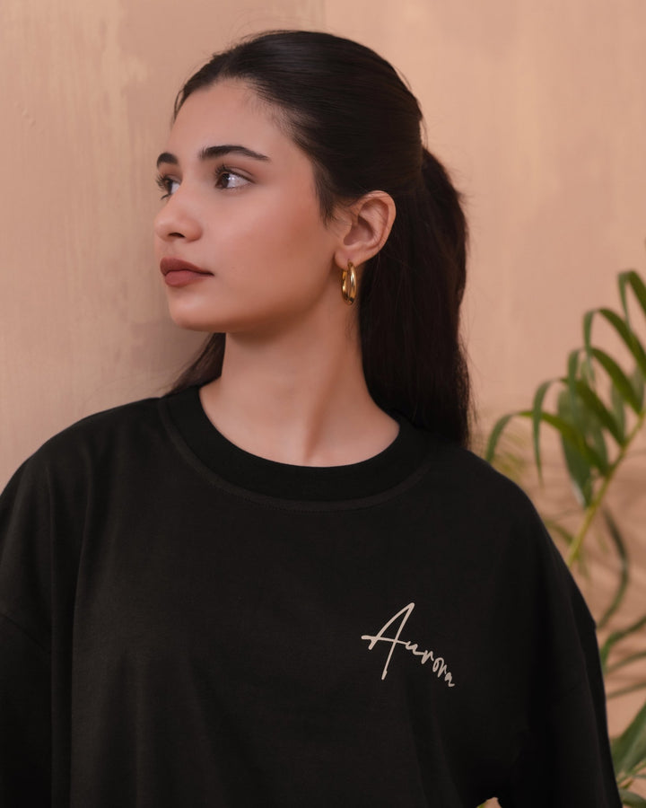 Oversized Signature Tee - Aurorafitsofficial
