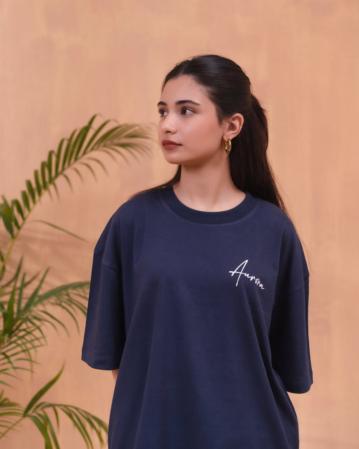 Oversized Signature Tee - Aurorafitsofficial