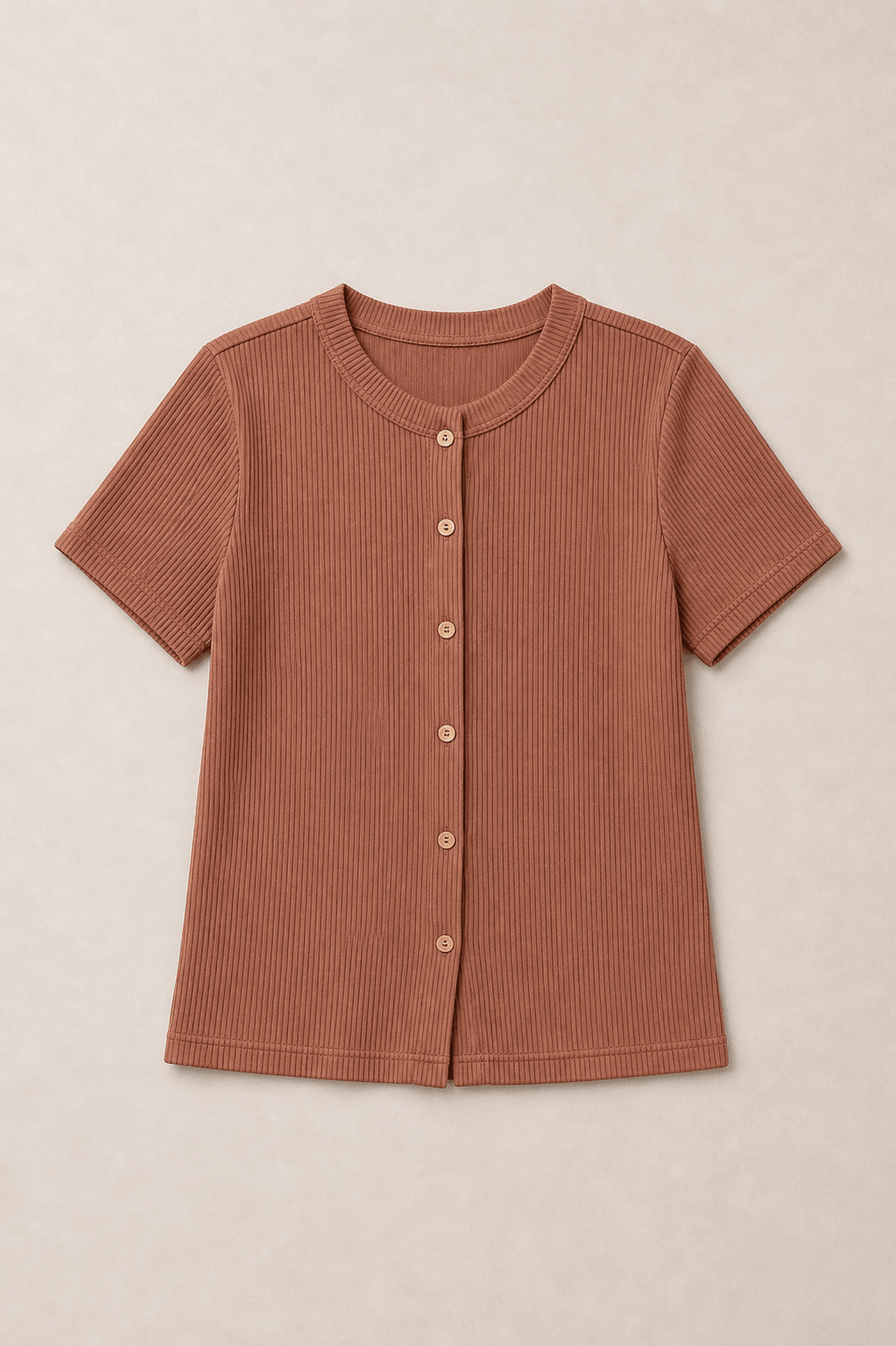 Women Buttoned Knit Top - Aurorafits Official