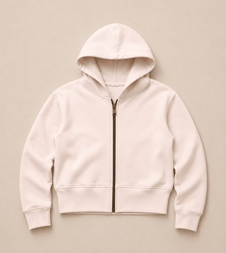 Women Cropped Full-Zip Hoodie - Aurorafits Official