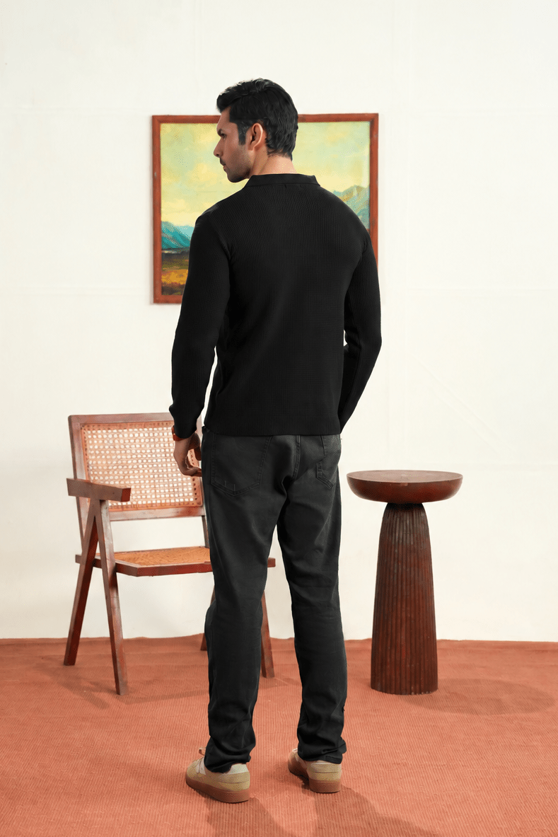 Waffle Knit Polo - Aurorafits Official
