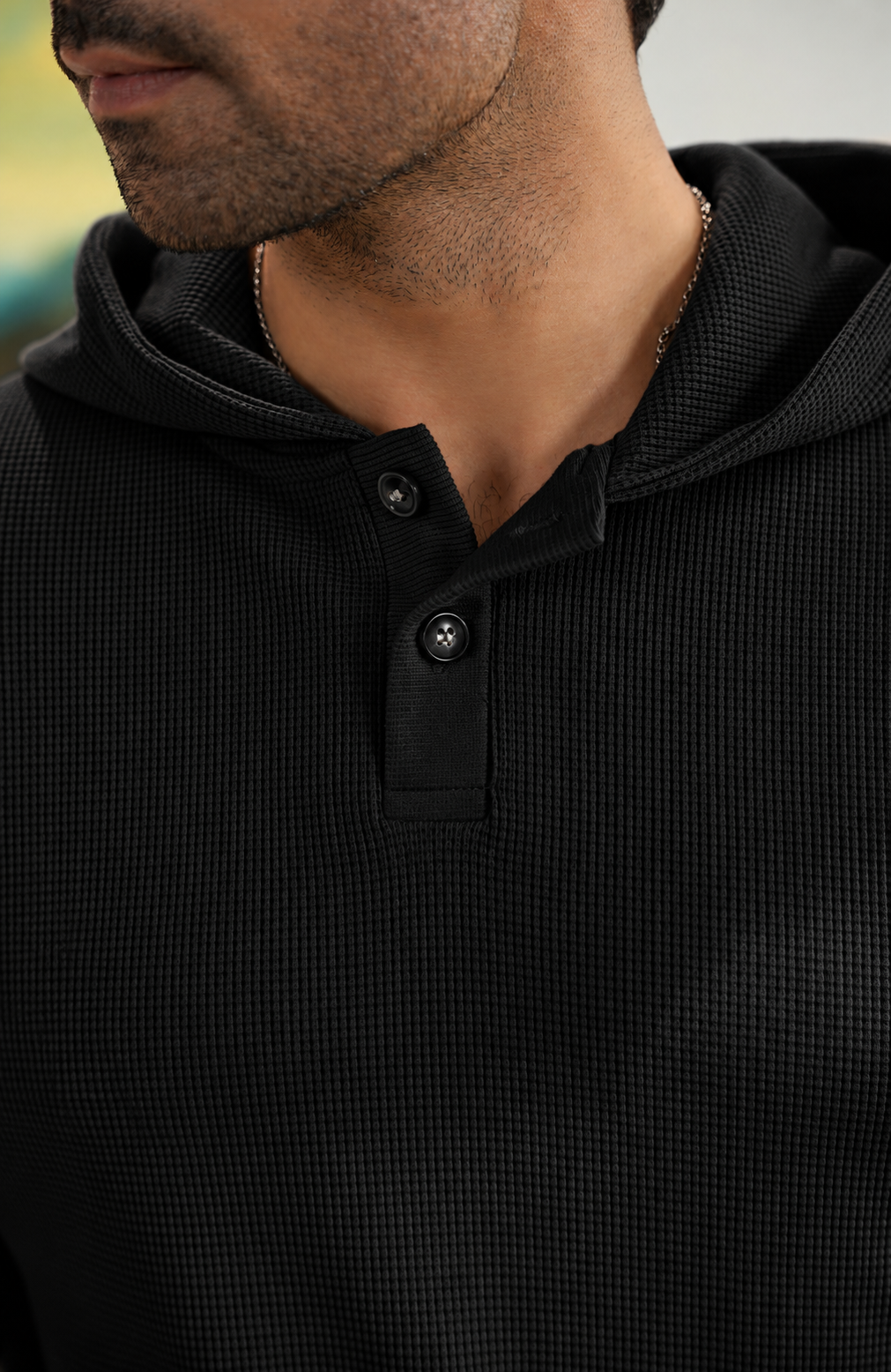 Waffle Knit Hoodie