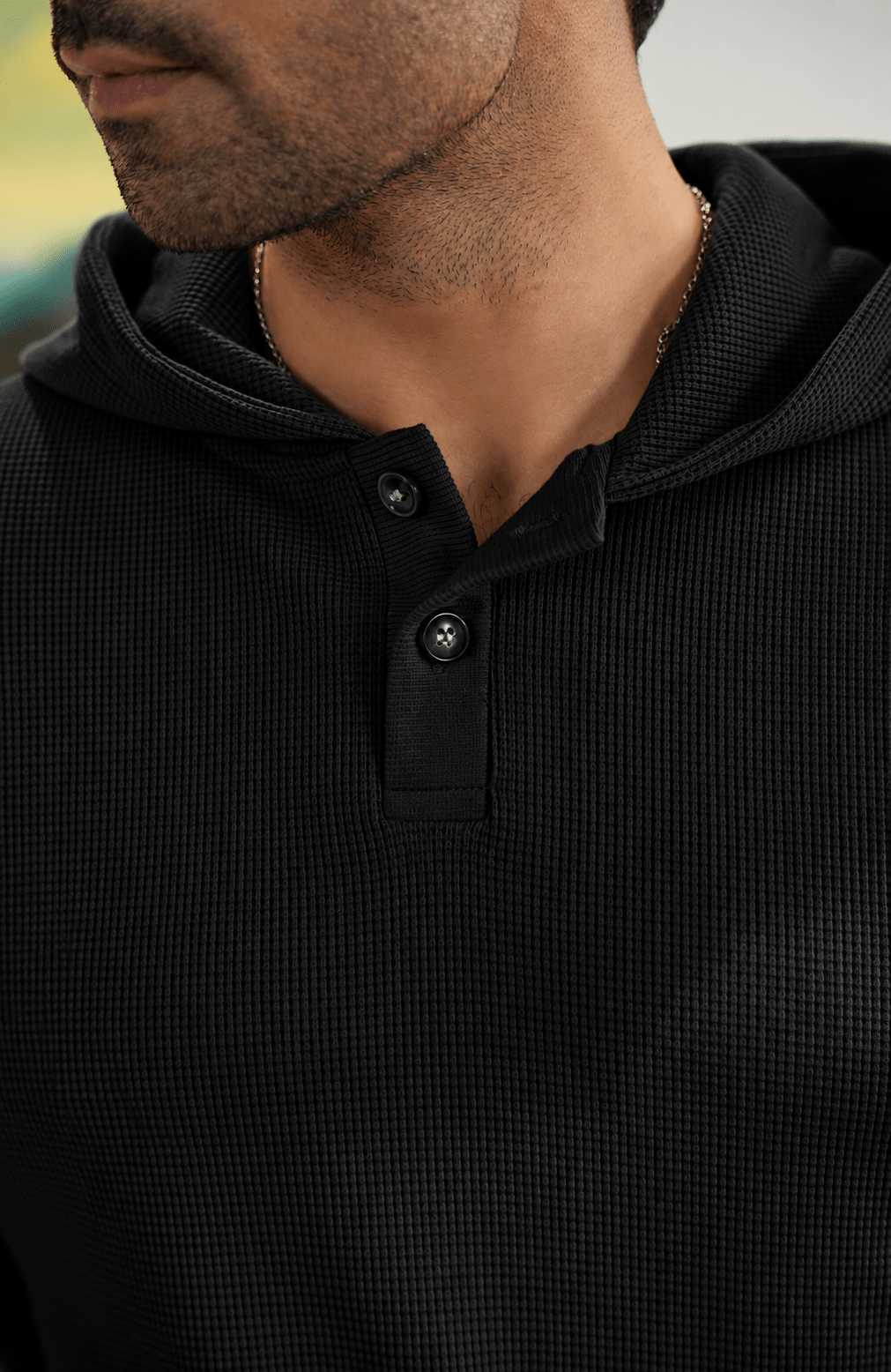 Waffle Knit Hoodie - Aurorafits Official