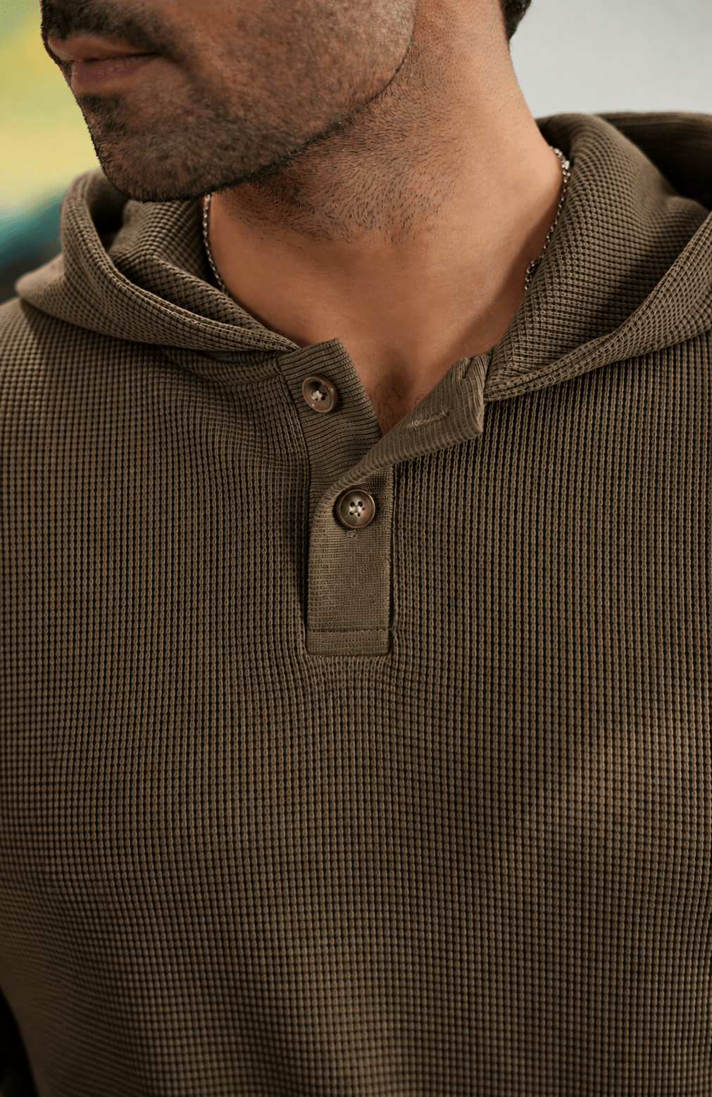 Waffle Knit Hoodie - Aurorafits Official
