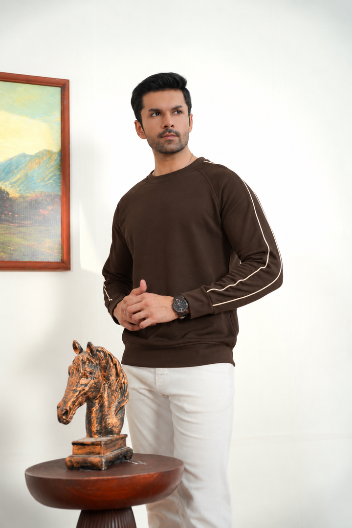 Contrast Trim Sweatshirt
