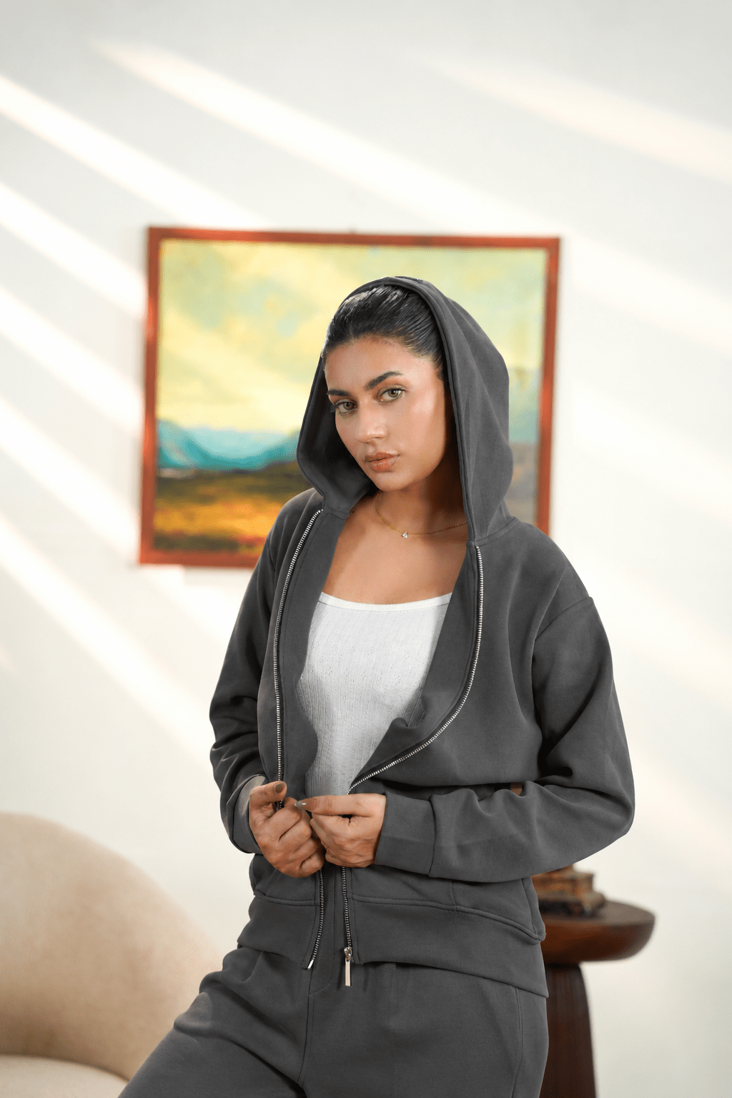 Women Cloud Full Zip Hoodie - Aurorafits Official