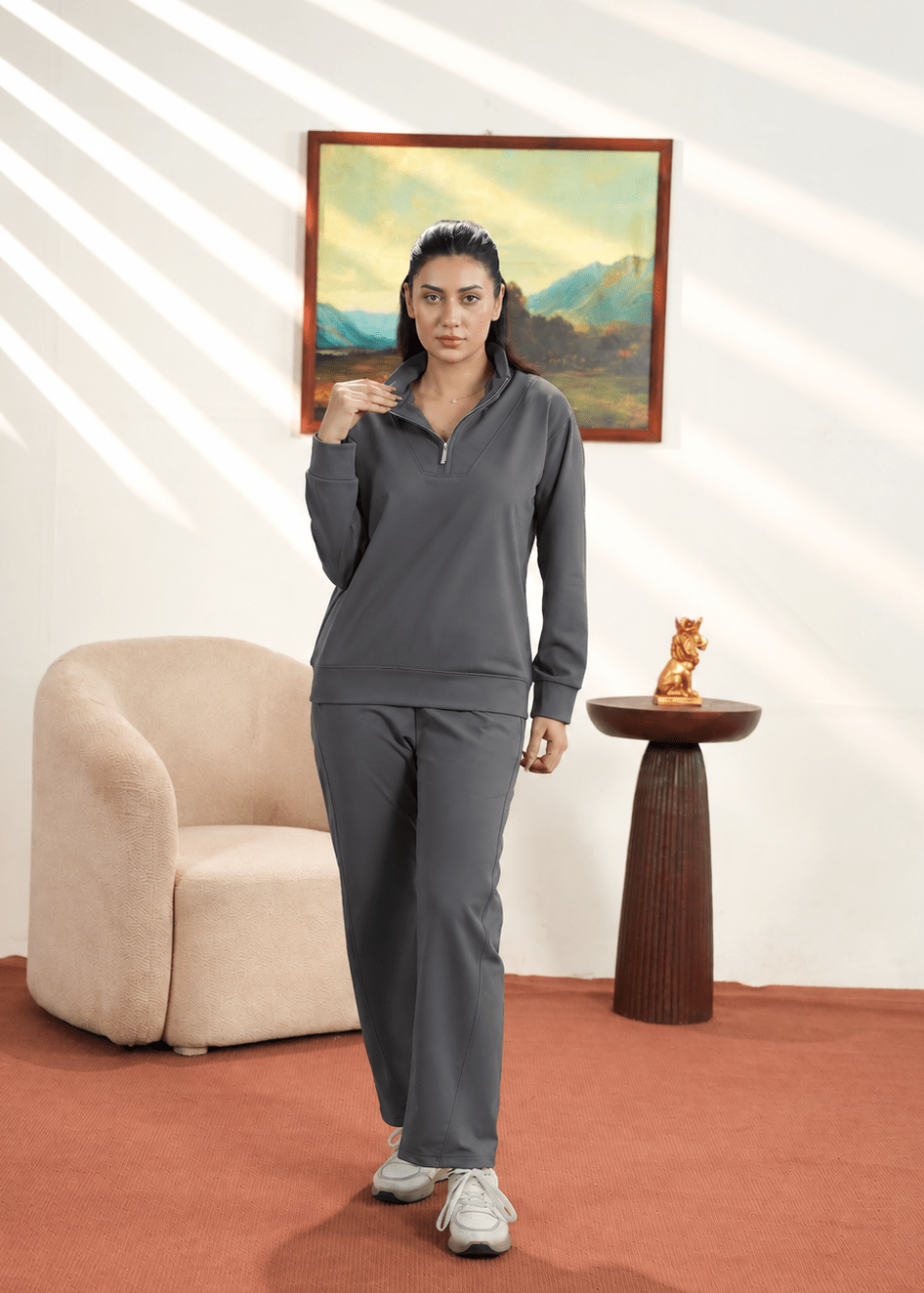 Women Cloud Quarter Zip - Aurorafits Official