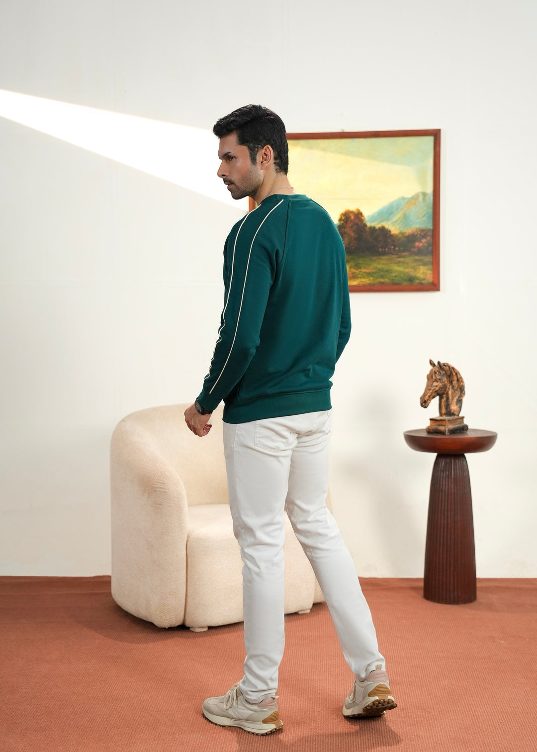 Contrast Trim Sweatshirt