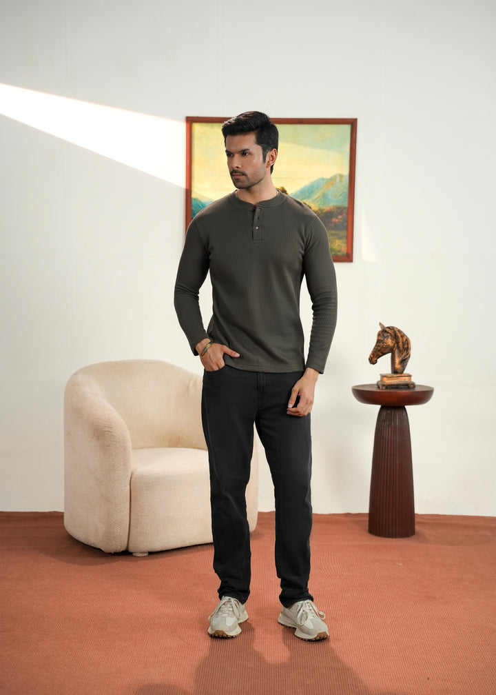 Textured Henley