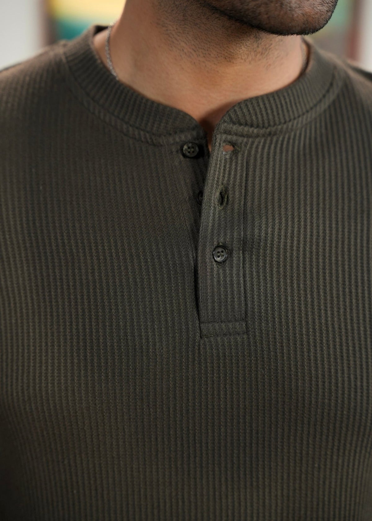 Textured Henley - Aurorafits Official