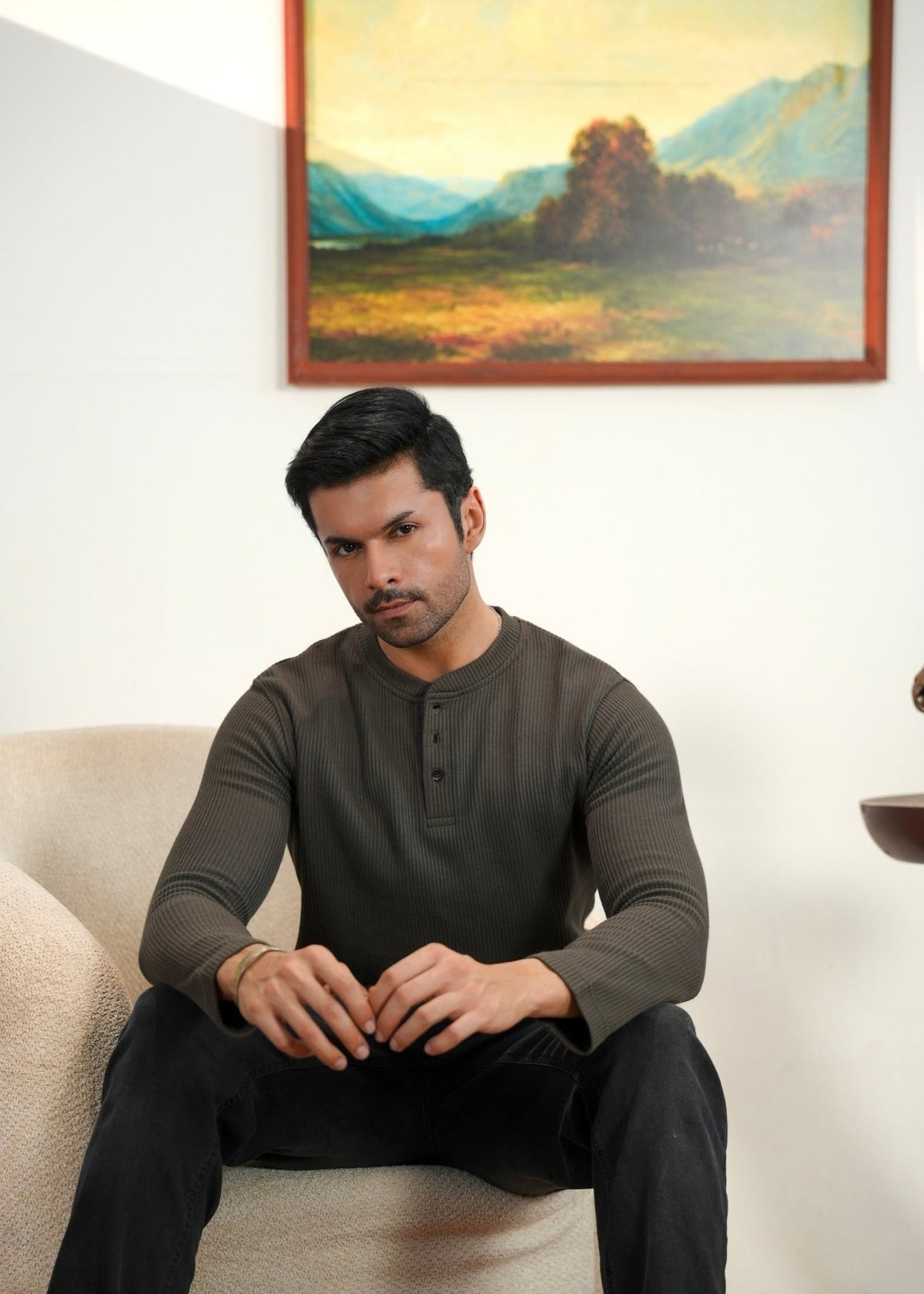 Textured Henley - Aurorafits Official