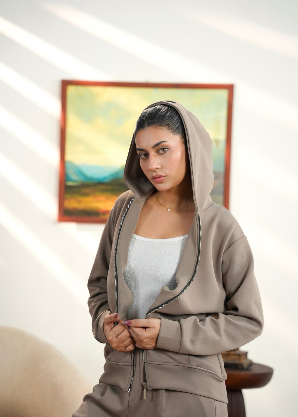 Women Cloud Full Zip Hoodie - Aurorafits Official