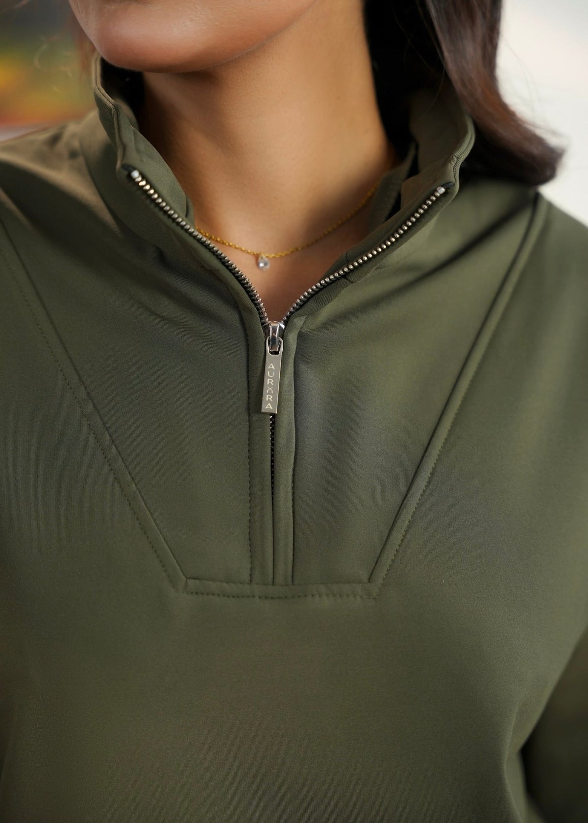 Women Cloud Quarter Zip - Aurorafits Official