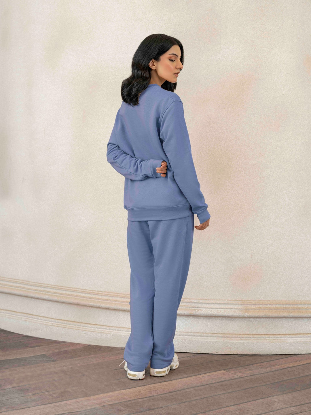Women Terry Crew Sweatshirt - Aurorafits Official