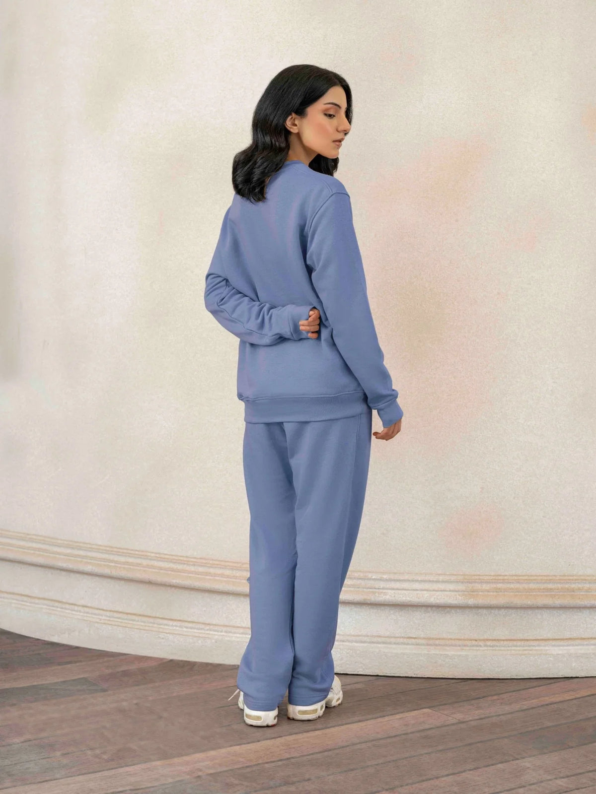Women Terry Crew Sweatshirt - Aurorafits Official