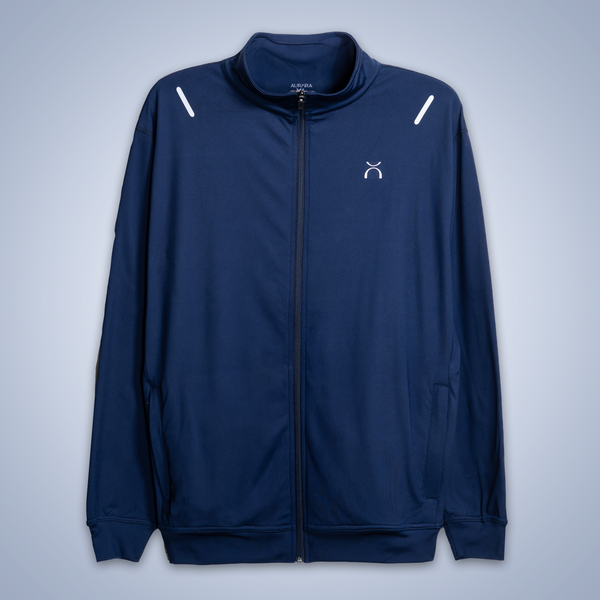 Women Navy Blue Reflective Essential Tracksuit