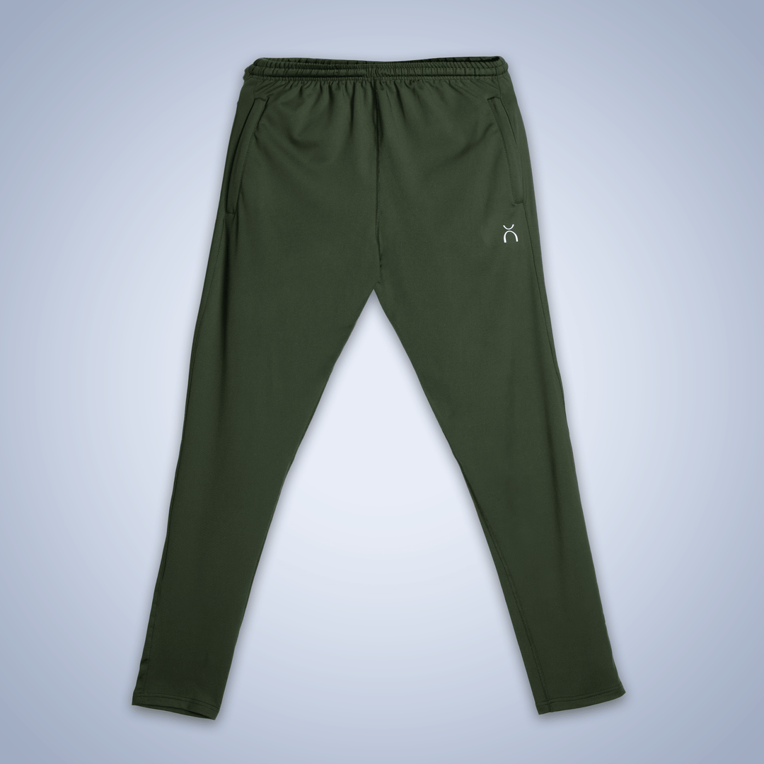 Olive Green Reflective Essential Tracksuit - Aurorafitsofficial