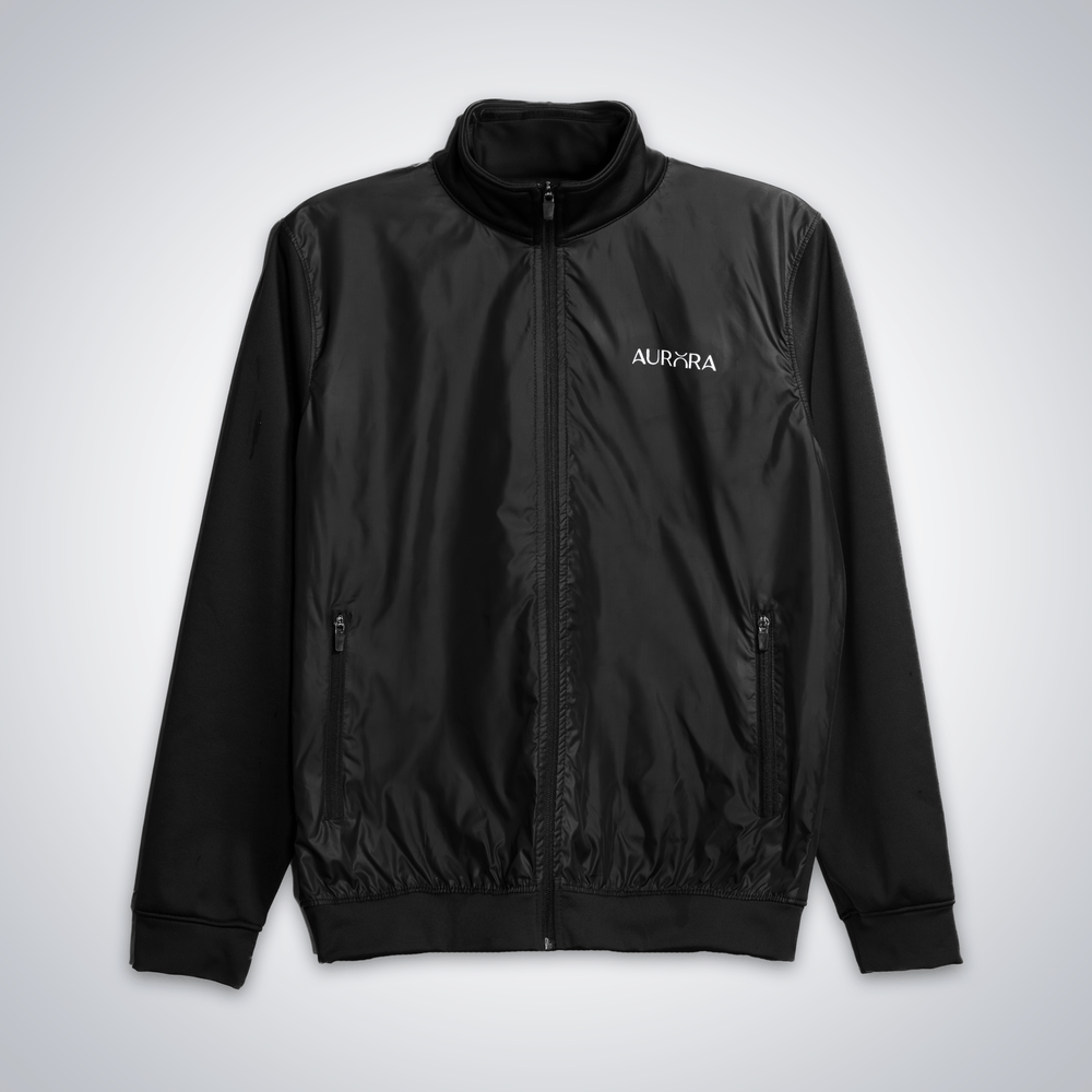 Black Hybrid Shell Essential Jacket - Aurorafitsofficial