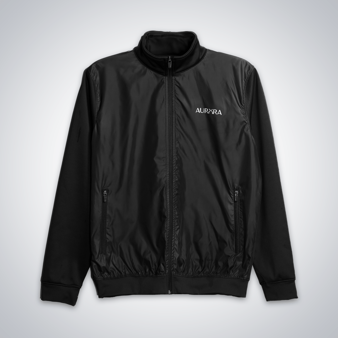 Black Hybrid Shell Essential Jacket - Aurorafitsofficial