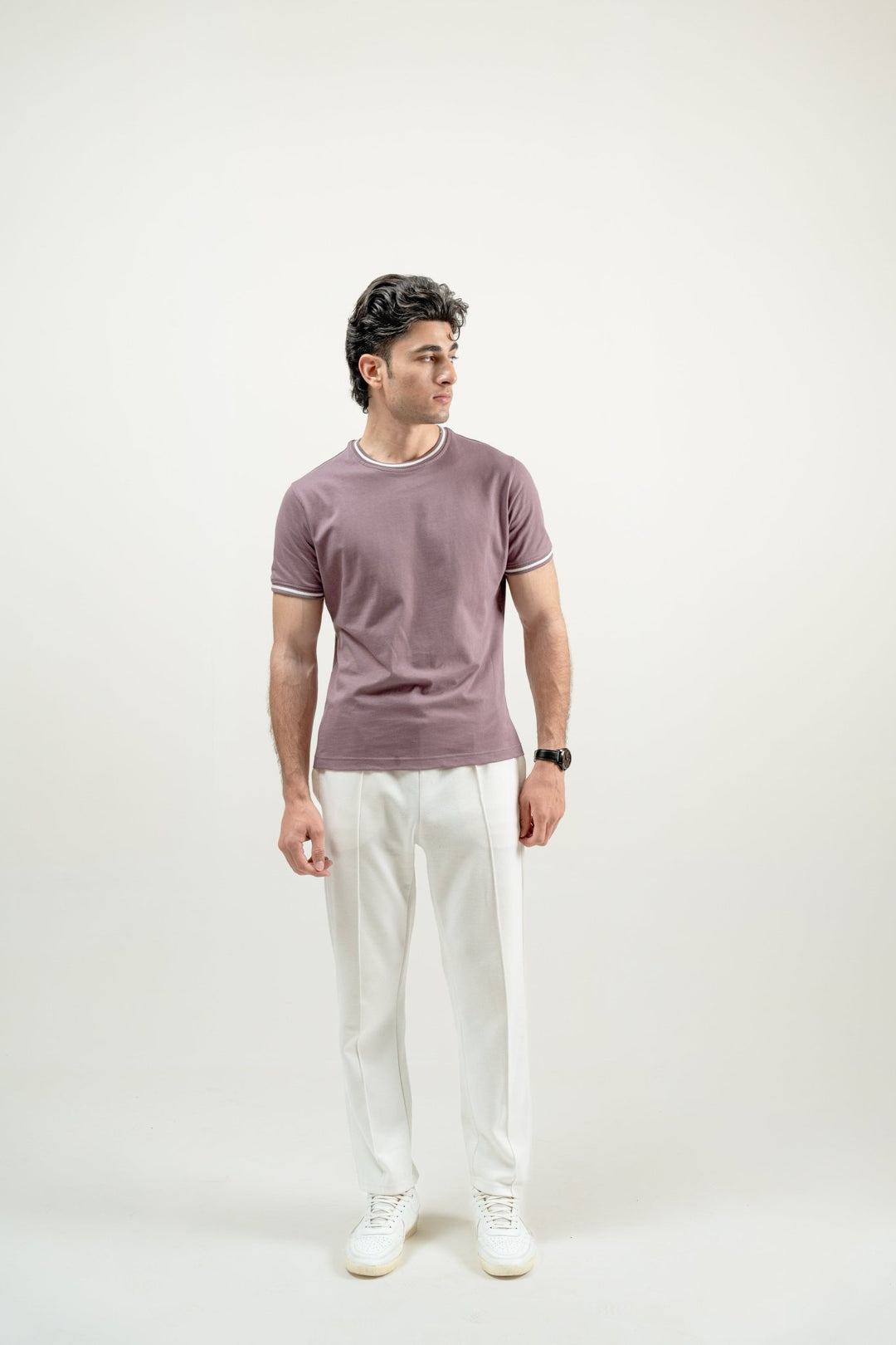 model1
Contrast Tipped Tee - Aurorafits Official