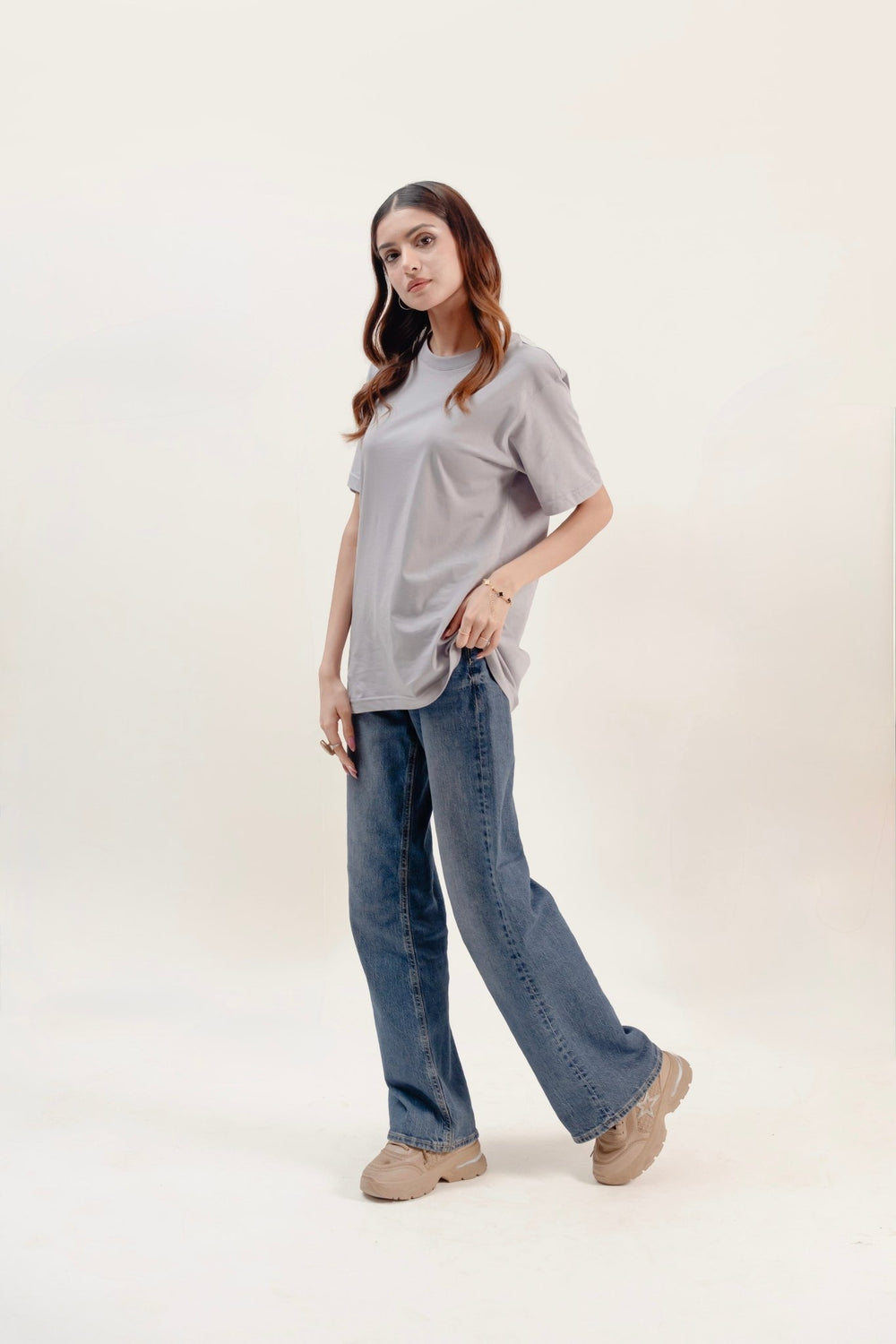 Women Combed Cotton Tee - Aurorafits Official