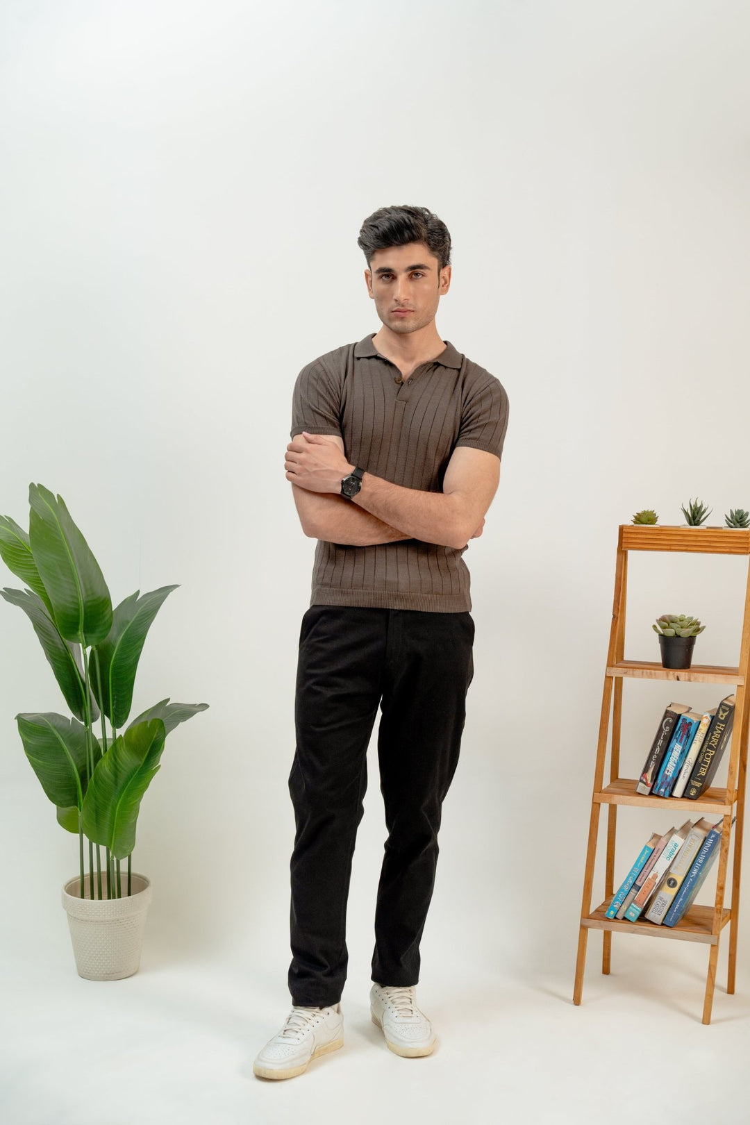 Linear Knit Polo - Aurorafits Official