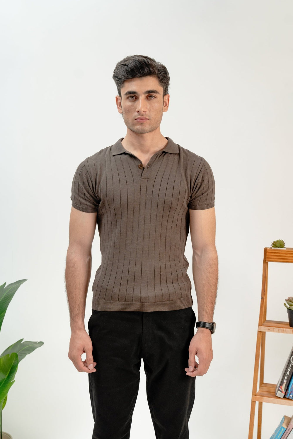Linear Knit Polo - Aurorafits Official